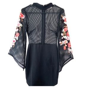 LF MESH ROSE DRESS